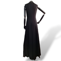 Vestido Carolina Herrera Branco e Preto Longo-38