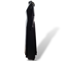 Vestido Carolina Herrera Branco e Preto Longo-38