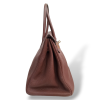 Bolsa Hermès Birkin 35 Marrom com Ferragens Gold - 2009