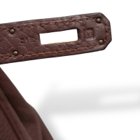 Bolsa Hermès Birkin 35 Marrom com Ferragens Gold - 2009