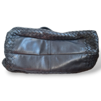 Bolsa Bottega Veneta Woven Campana Preta