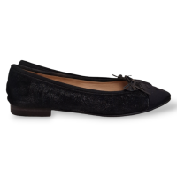 Sapatilha Chanel em Suede Preto-35