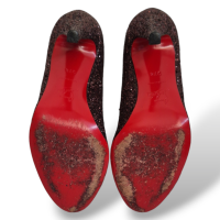 Scarpin Christian Louboutin Gliter Marrom-35