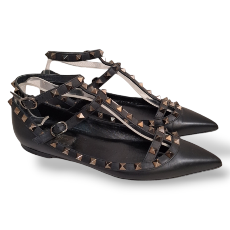Sapatilha Valentino Rockstud Preta-36 Sapatilha Valentino Rockstud Preta-36