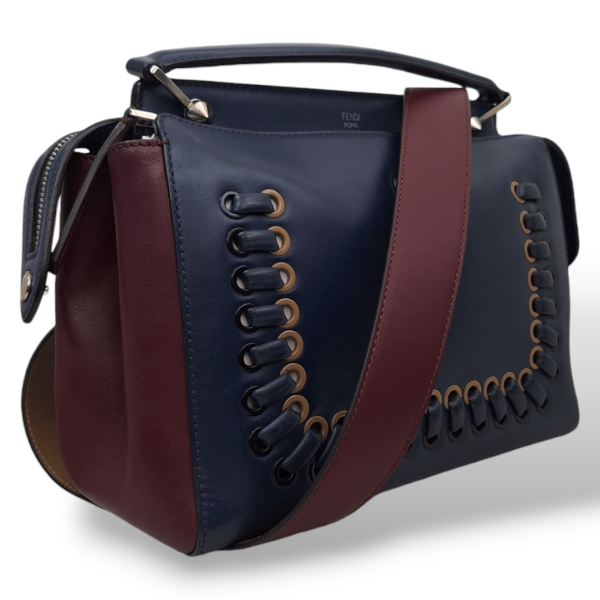 Bolsa Fendi Dotcom Azul e Vinho