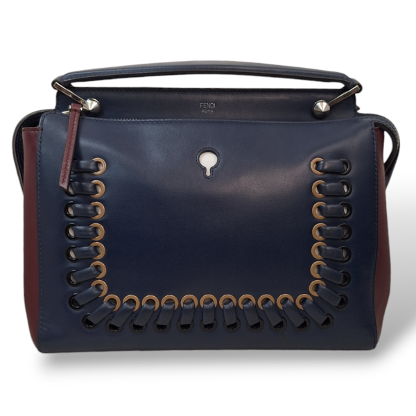 Bolsa Fendi Dotcom Azul e Vinho