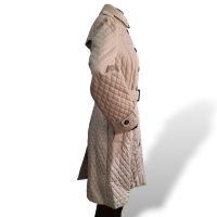 Trench Coat Burberry Matelassê Bege-42