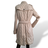 Trench Coat Burberry Matelassê Bege-42