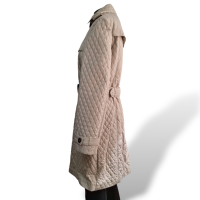 Trench Coat Burberry Matelassê Bege-42