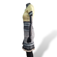 Vestido Hervé Léger Amarelo com Preto-P