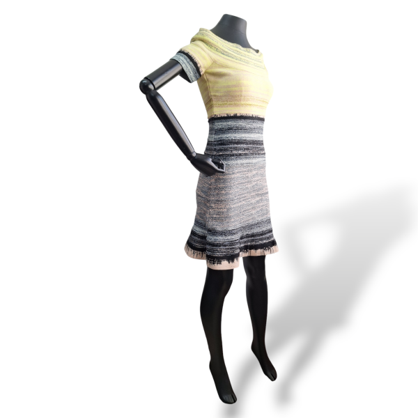 Vestido Hervé Léger Amarelo com Preto-P