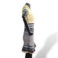 Vestido Hervé Léger Amarelo com Preto-P