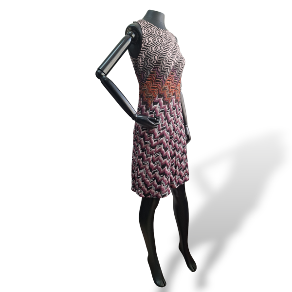 Vestido Missoni Roxo com Preto - P 
