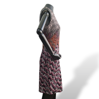 Vestido Missoni Roxo com Preto - P 