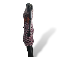 Vestido Missoni Roxo com Preto - P 
