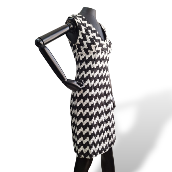 Vestido Missoni Preto com Branco - P