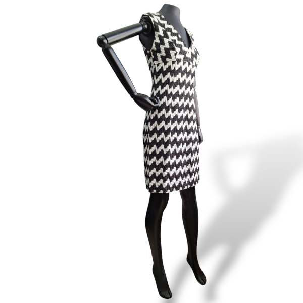 Vestido Missoni Preto com Branco - P