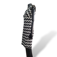 Vestido Missoni Preto com Branco - P