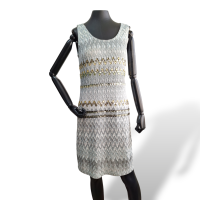 Vestido Missoni Cinza com Azul Claro - p