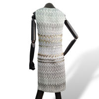 Vestido Missoni Cinza com Azul Claro - p