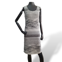 Vestido Missoni Preto com Cinza Brilhante-M