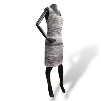 Vestido Missoni Preto com Cinza Brilhante-M