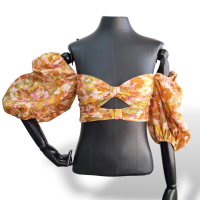 Cropped Zimmermann Estampado com Manga-34