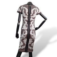 Vestido Hervé Léger Preto com Rosa-M
