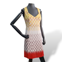 Vestido Missoni Amarelo Branco e Vermelho-40