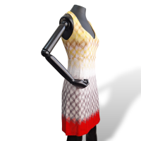 Vestido Missoni Amarelo Branco e Vermelho-40