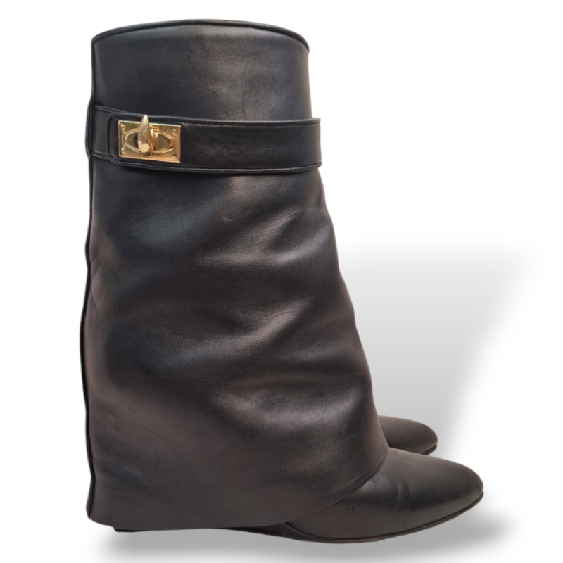 Bota Givenchy Couro Preta -37 Bota Givenchy Couro Preta -37