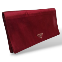 Clutch Prada Vinho em Cetim