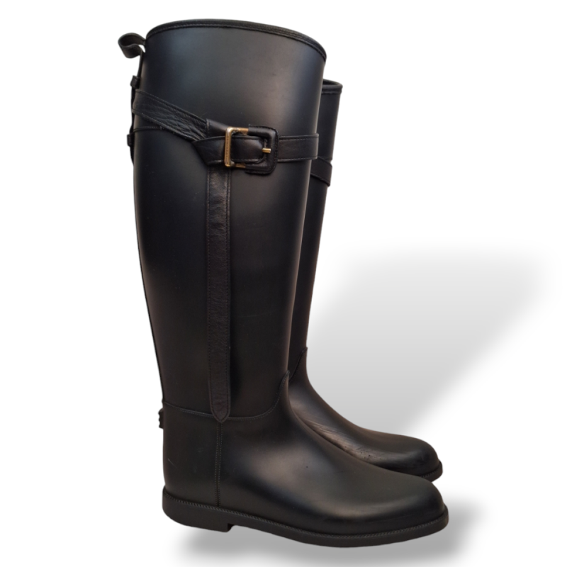 Bota Burberry Roscot Belted Preta-37 Bota Burberry Roscot Belted Preta-37