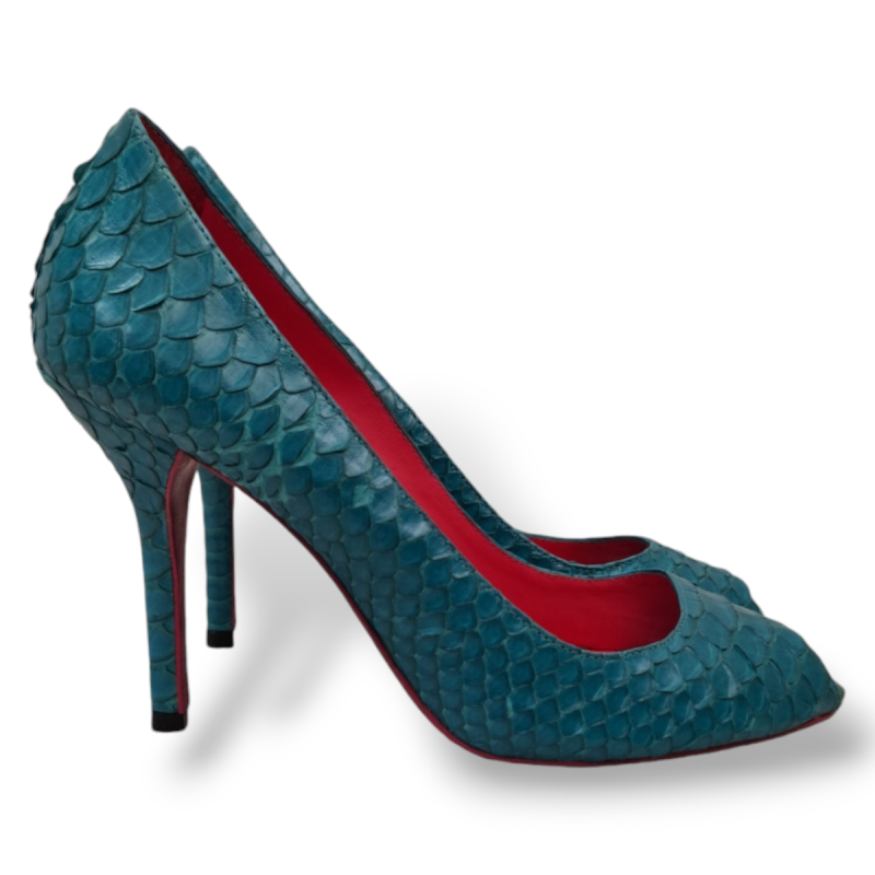 Peep Toe Zeferino Turquesa-36