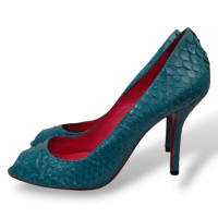 Peep Toe Zeferino Turquesa-36