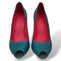 Peep Toe Zeferino Turquesa-36