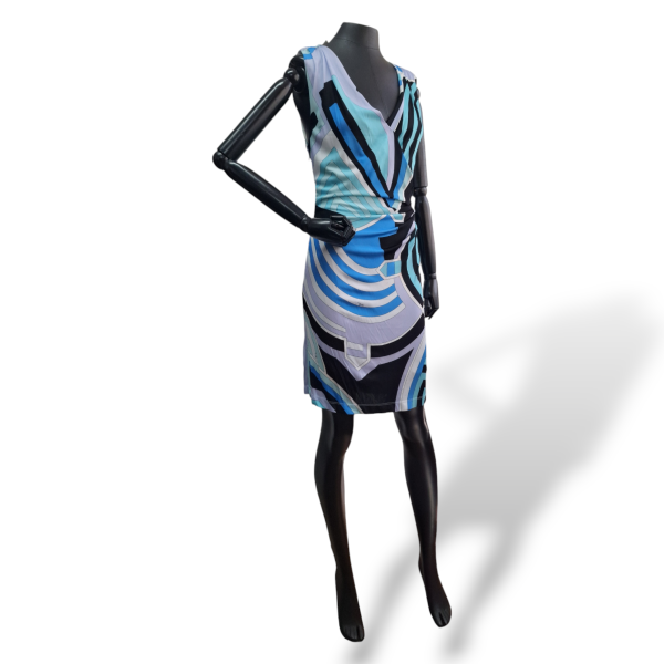 Vestido Emilio Pucci Estampado - Azul, Roxo, Preto - M
