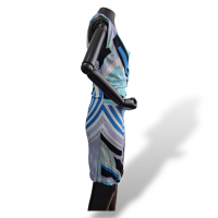 Vestido Emilio Pucci Estampado - Azul, Roxo, Preto - M