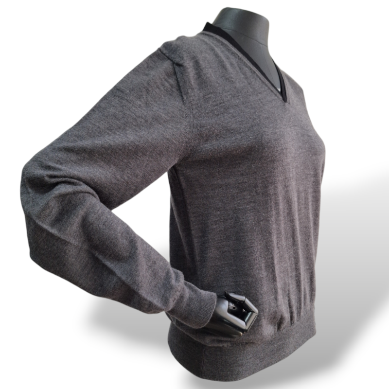 Malha Zegna Cinza-P Malha Zegna Cinza-P