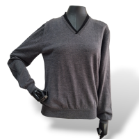 Malha Zegna Cinza-P Malha Zegna Cinza-P
