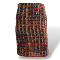 Saia BCBG Maxazria com Bordados Marrom-36