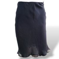 Saia Empório Armani Seda Azul