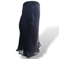 Saia Empório Armani Seda Azul