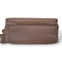 Bolsa Prada em Couro Saffiano Bege