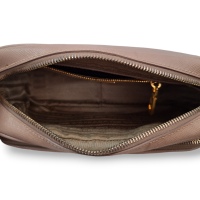 Bolsa Prada em Couro Saffiano Bege