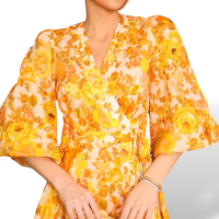 Vestido Zimmermann Envelope Floral Estampado-36