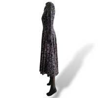 Vestido Valentino Estampado Preto com Branco- 38
