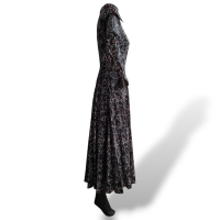 Vestido Valentino Estampado Preto com Branco- 38