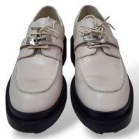 Sapato Hermès Oxford First Off White-37