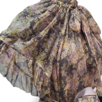 Vestido Zimmermann Estampado Fundo Escuro